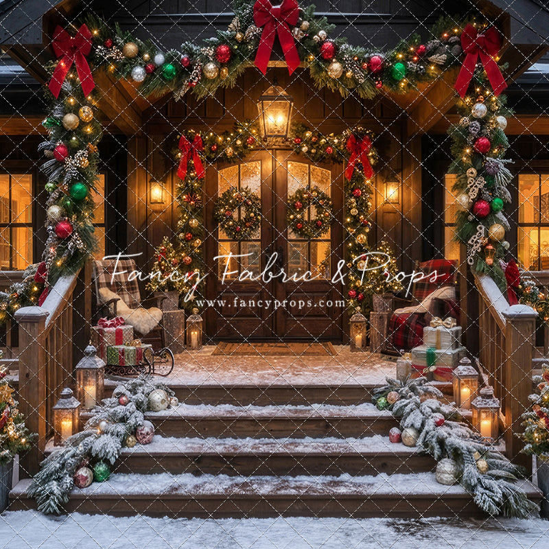 Festive Front Porch - With Sweep Option