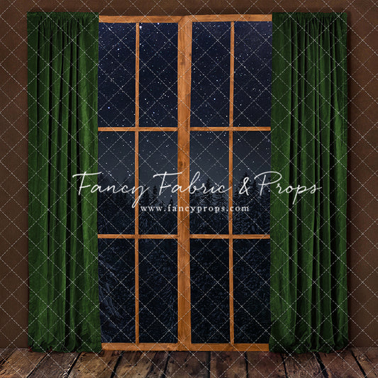 Fireside Evergreen Window