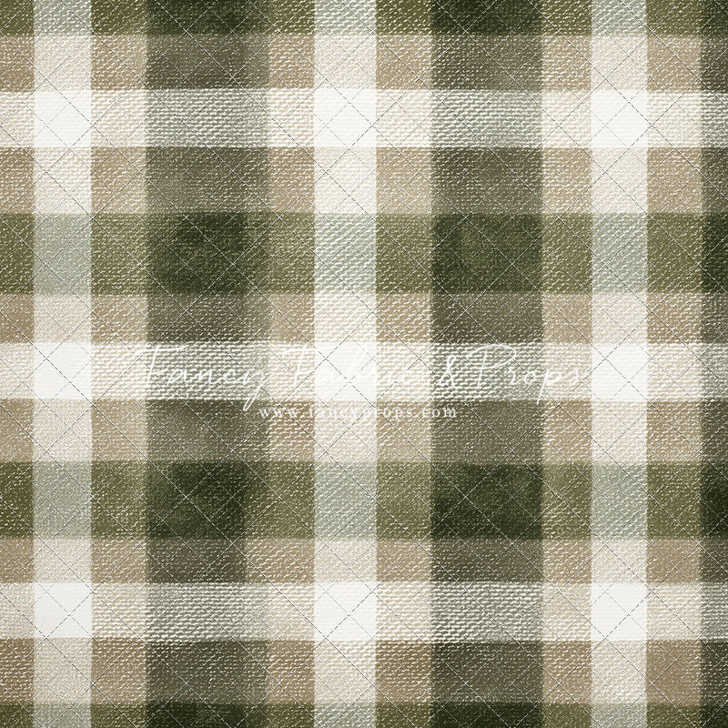 Frosted Pine Plaid - With Sweep Option