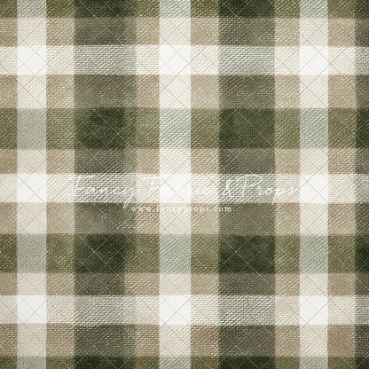 Frosted Pine Plaid - With Sweep Option