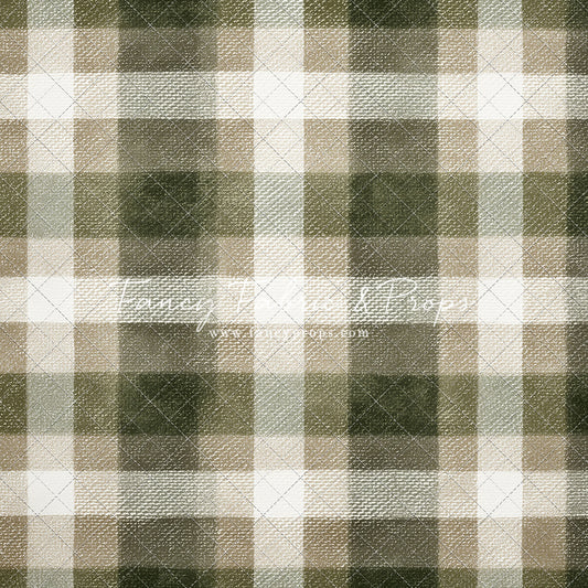 Frosted Pine Plaid - With Sweep Option