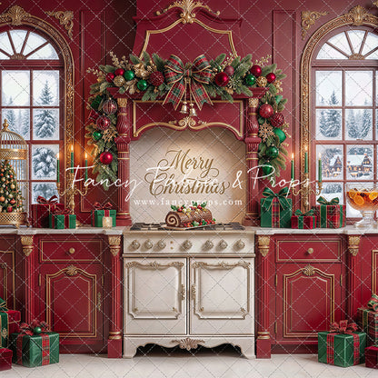 Gilded Cranberry Kitchen - With Sweep Option