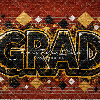 Gold & Black Grad - With Sweep Option