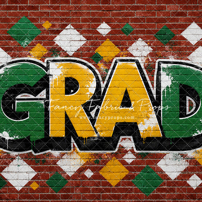 Gold & Green Grad - With Sweep Option
