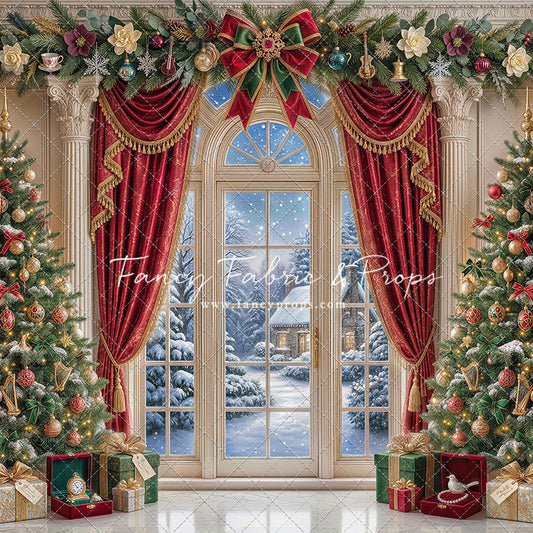 Holiday Window Elegance - with Sweep Option