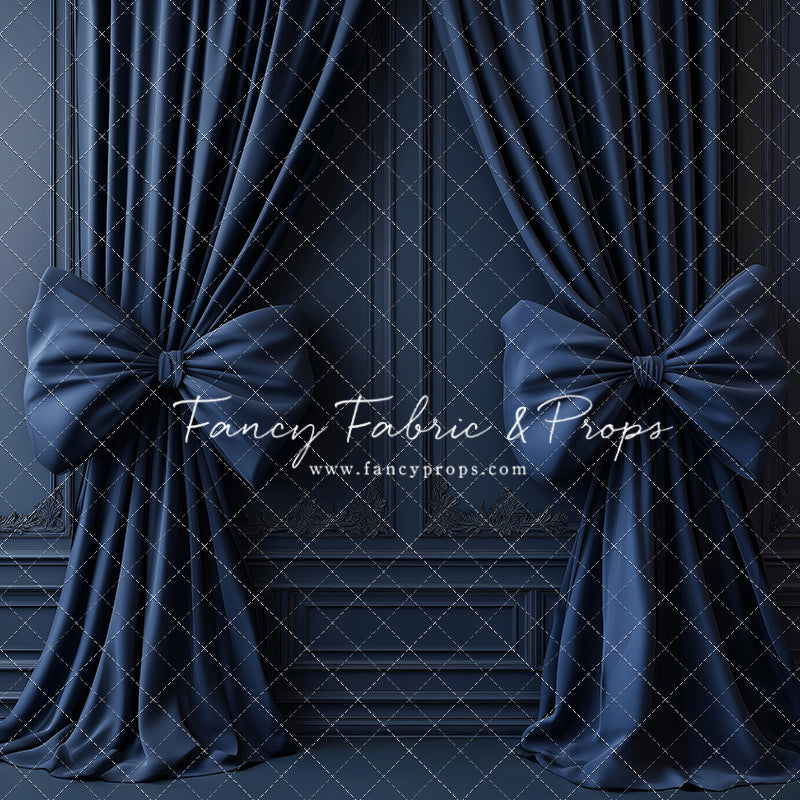 Navy Luxe Bows - With Sweep Option