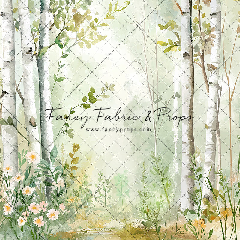 Painted Birch Forest - With Sweep Option