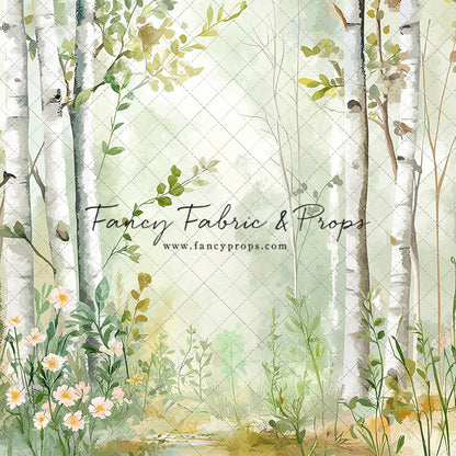 Painted Birch Forest - With Sweep Option