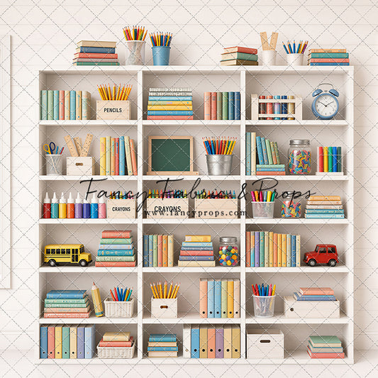 Pastel Classroom Bookshelf - With Sweep Option