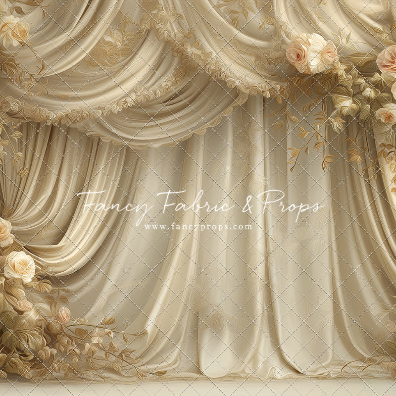 Petals & Silk In Ivory - With Sweep Option