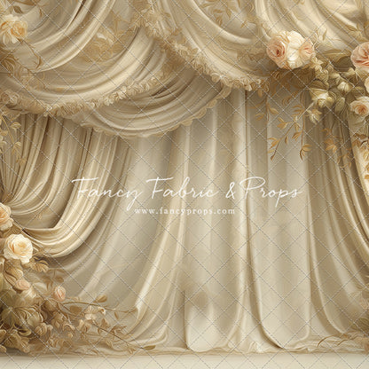 Petals & Silk In Ivory - With Sweep Option