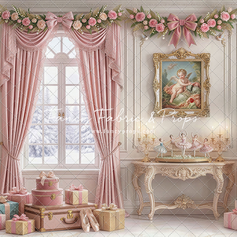 Pink Velvet Christmas - with Sweep Option