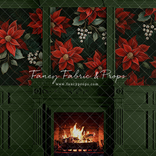 Verdant Yule Fireplace