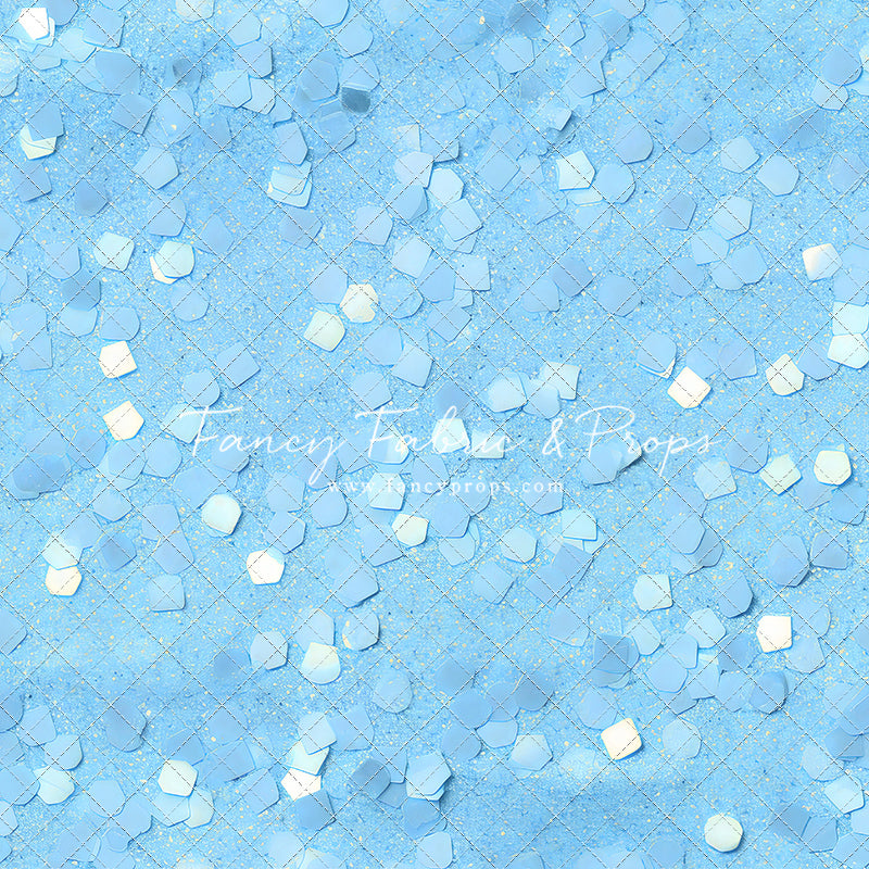 Power Blue Confetti – Fancy Fabric & Props