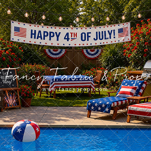 Red, White & Poolside Nights - With Sweep Option