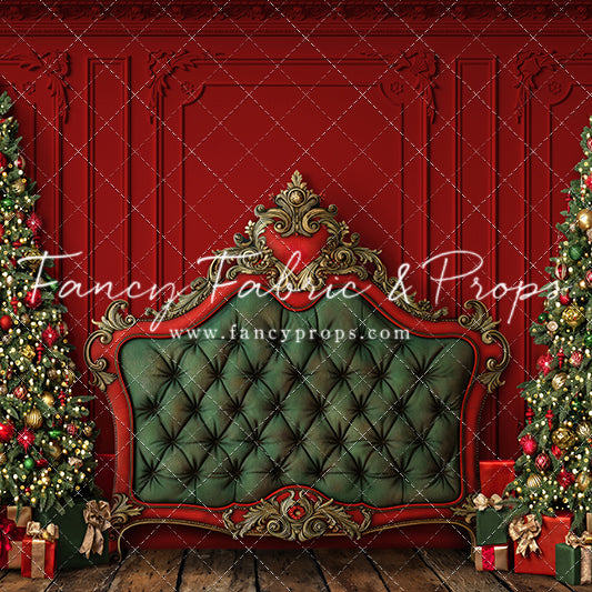 Regal Red & Green Headboard