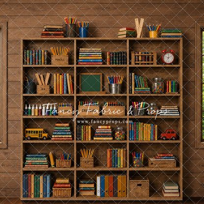 Rustic Schoolhouse Bookshelf - With Sweep Option