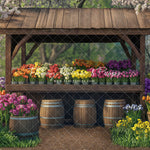 Rustic Spring Flower Stand - With Sweep Option