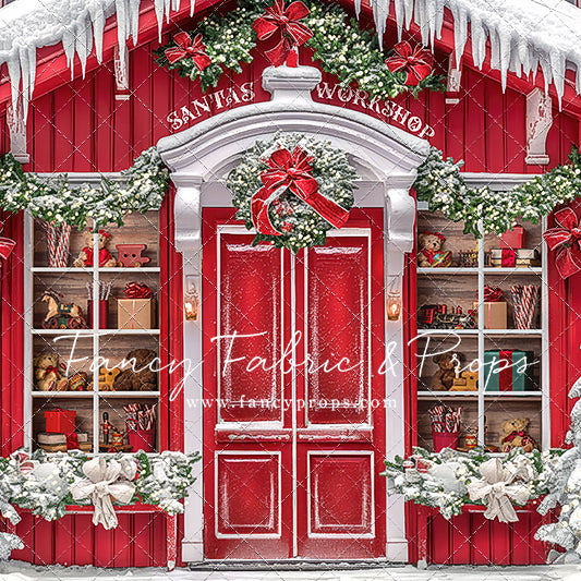 Santa's North Pole Village Workshop - With Sweep Option