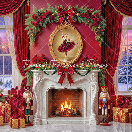 Scarlet Ballerina Christmas Room - with Sweep Option