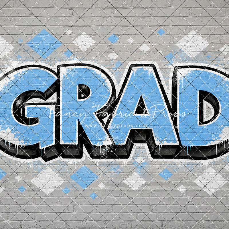 Sky & White Grad - With Sweep Option