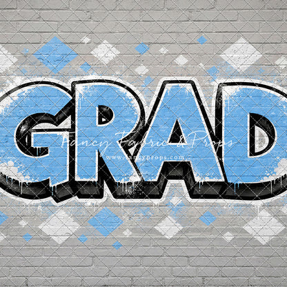 Sky & White Grad - With Sweep Option