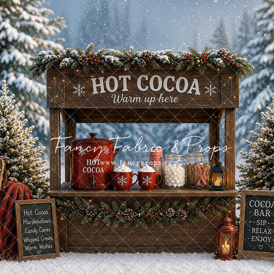 Snowflake Cocoa Station - With Sweep Option