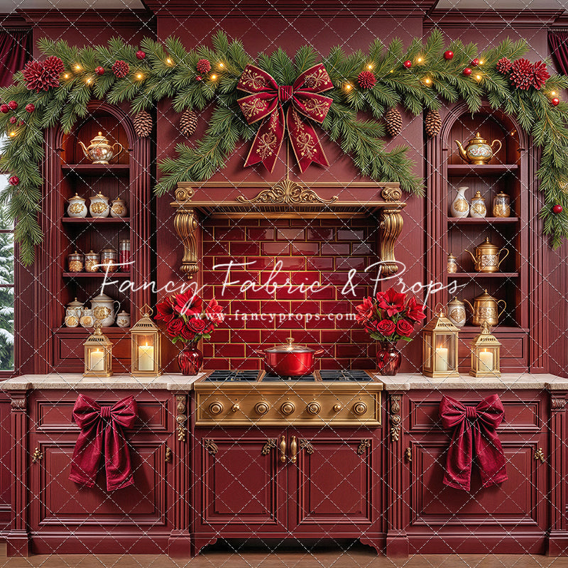 Sophisticated Scarlet Kitchen - With Sweep Option