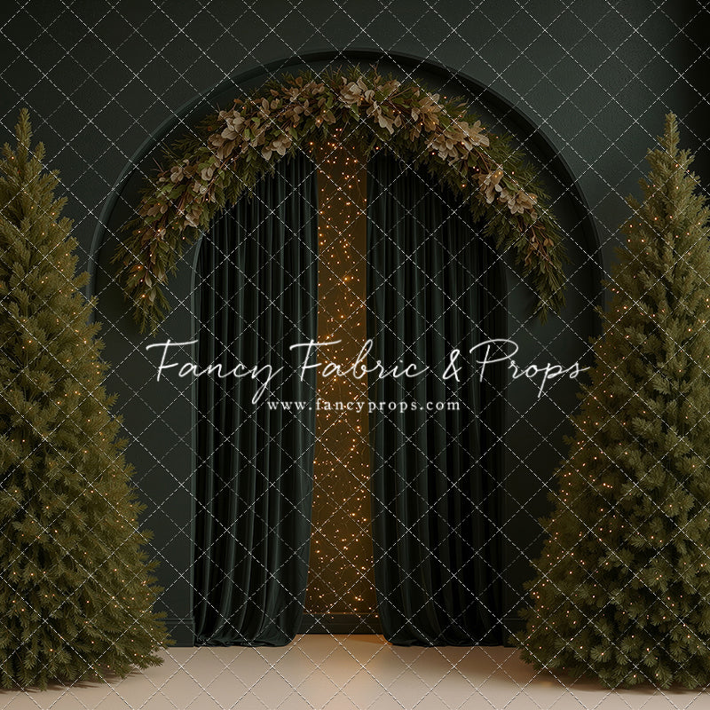 Velvet Christmas Arch - With Sweep Option