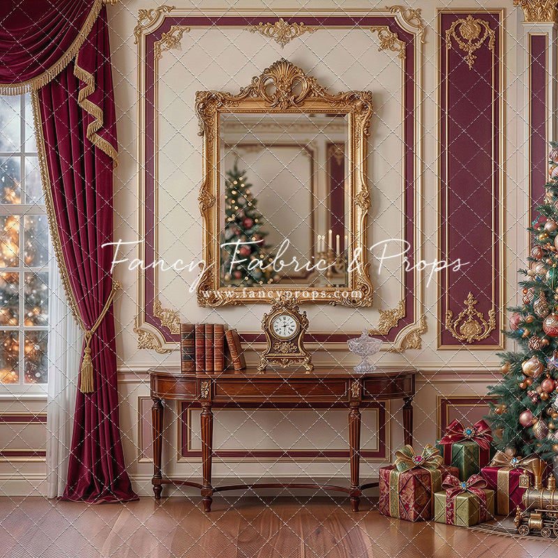 Velvet Holiday Reflection- with Sweep Option