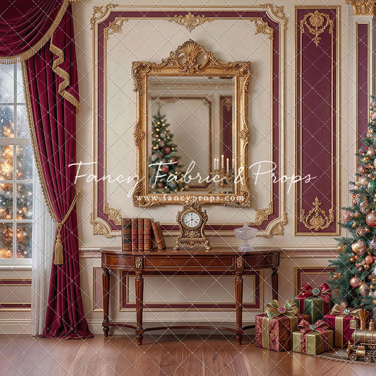Velvet Holiday Reflection- with Sweep Option