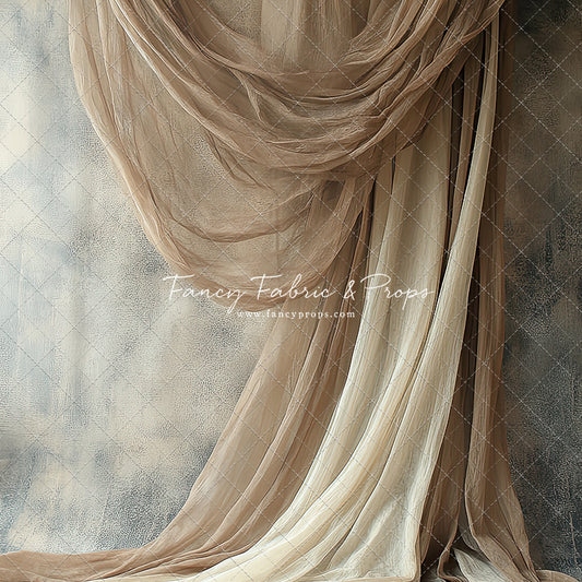 Warm Taupe Veil - Sweep Only