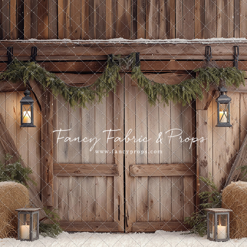 Winter Barn Entry - with Sweep Option