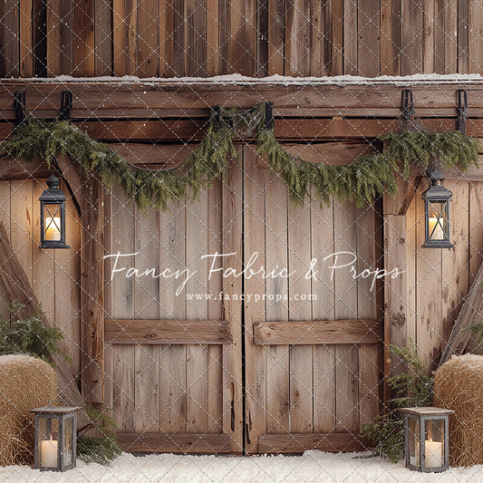 Winter Barn Entry - with Sweep Option