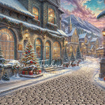 Winter Frost Market Street - Cobblestone Version - with Sweep Option