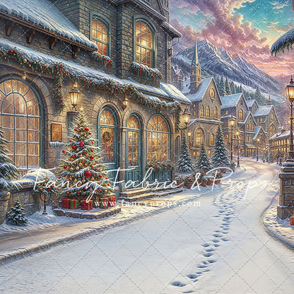 Winter Frost Market Street - Snow Version - with Sweep Option