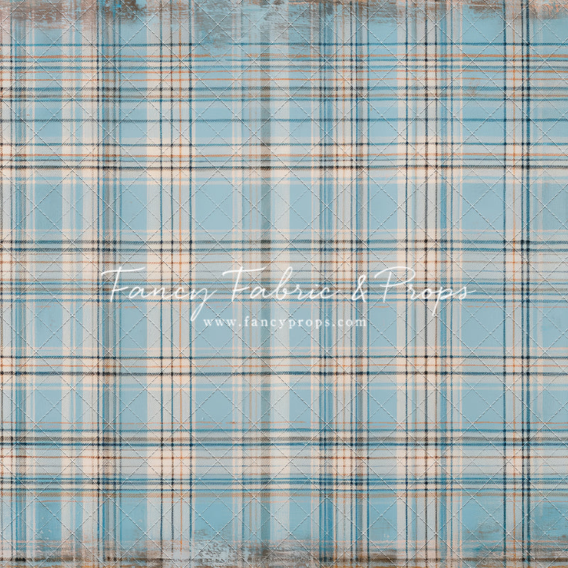 Winter Sky Gingham - With Sweep Option
