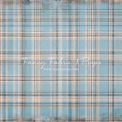 Winter Sky Gingham - With Sweep Option
