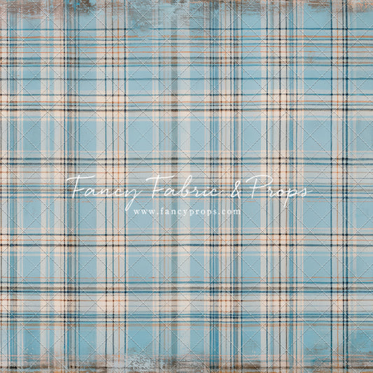 Winter Sky Gingham - With Sweep Option