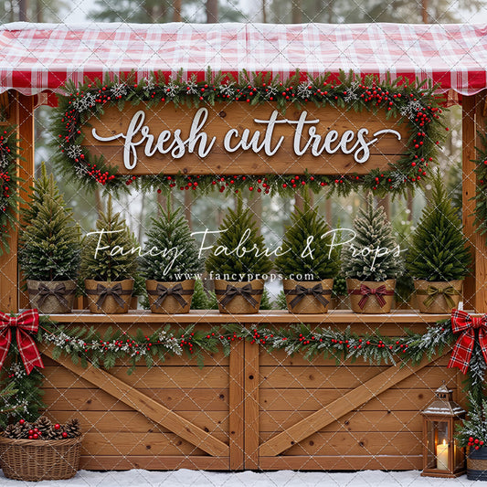 Winter Woods Tree Market - With Sweep Option