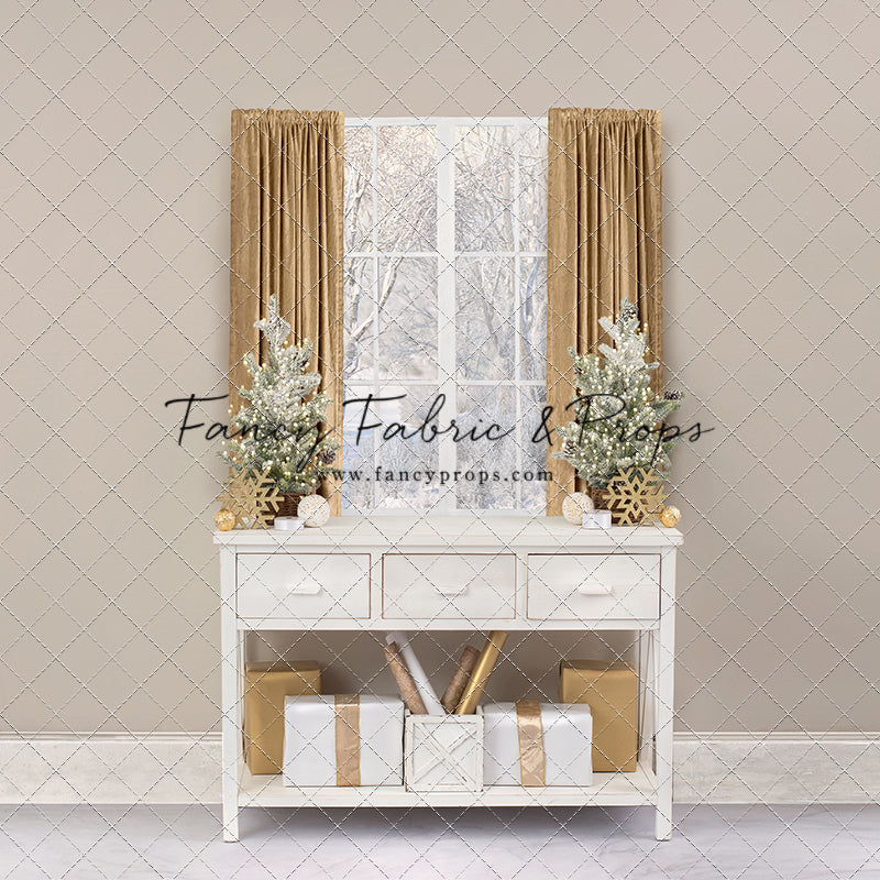 Wrapped In Elegance Window - with Sweep Option – Fancy Fabric & Props