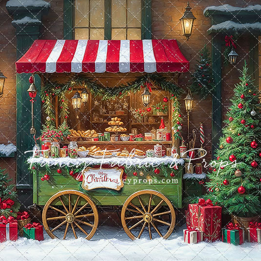 Yuletide Treats Cart - With Sweep Option