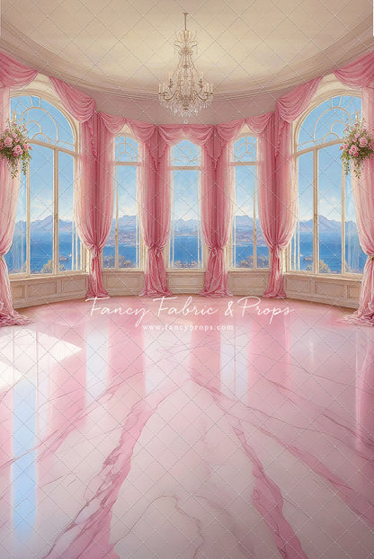 Elegant Summertime Mountain View - Marble Floor - With Sweep Option