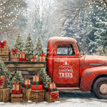 Country Christmas Tree Farm Truck - with Sweep Option