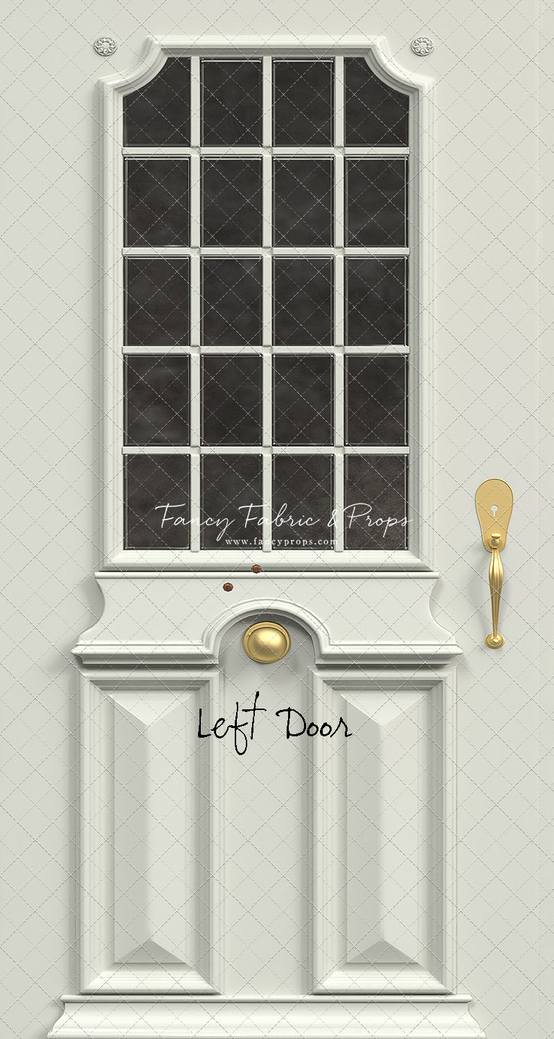 White Door With Window - Slimline Drop For OG Fancy Lite System - Slimline Panels