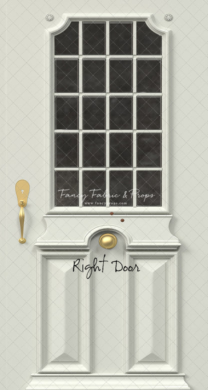 White Door With Window - Slimline Drop For OG Fancy Lite System - Slimline Panels