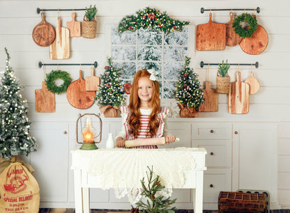 Snowy Country Christmas Kitchen