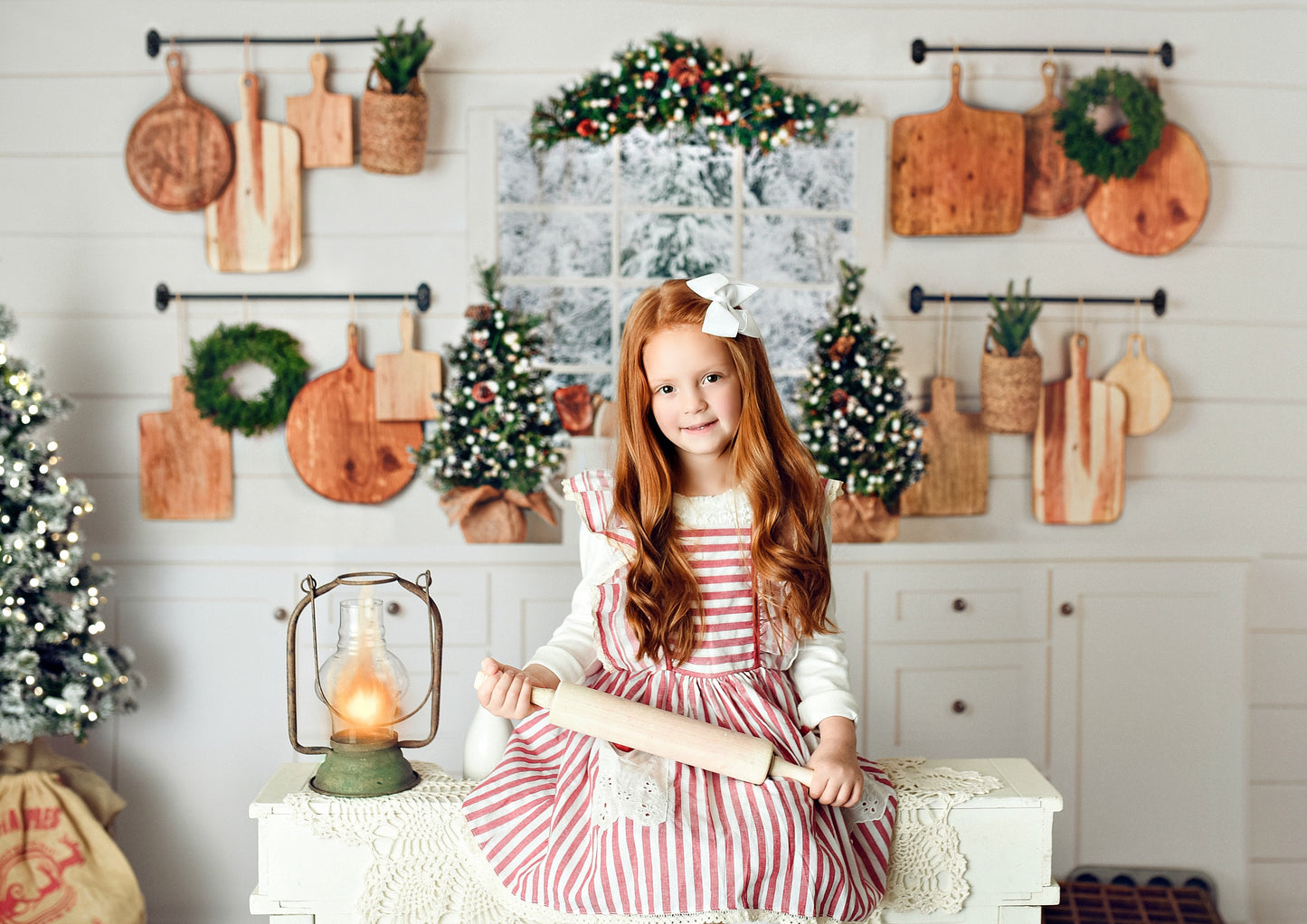 Snowy Country Christmas Room