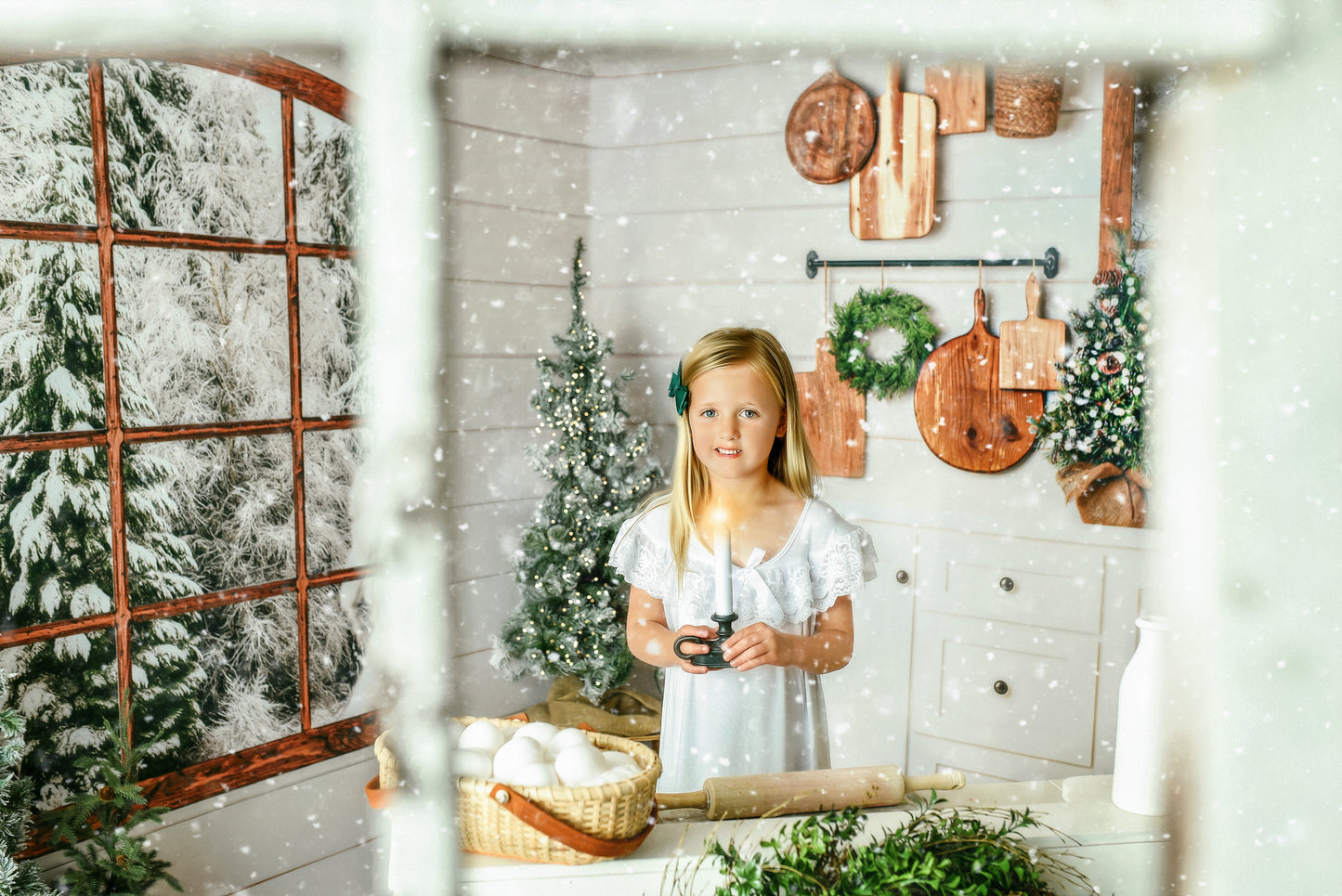 Rustic Snowy Kitchen Room