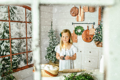 Rustic Snowy Kitchen Room